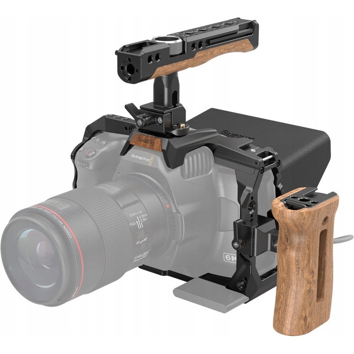 Комплект аксесоари за BMPCC 6K Pro, SmallRig, включва SSD държач, протектор за екран, сенник
