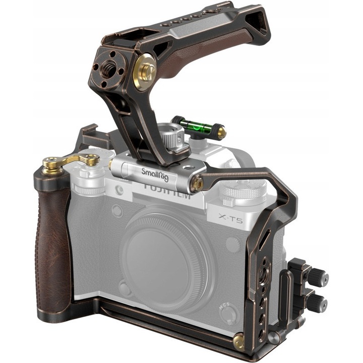 Kits de mana retro SmallRig pentru FUJIFILM X-T5, design clasic, protectie, dimensiuni precise
