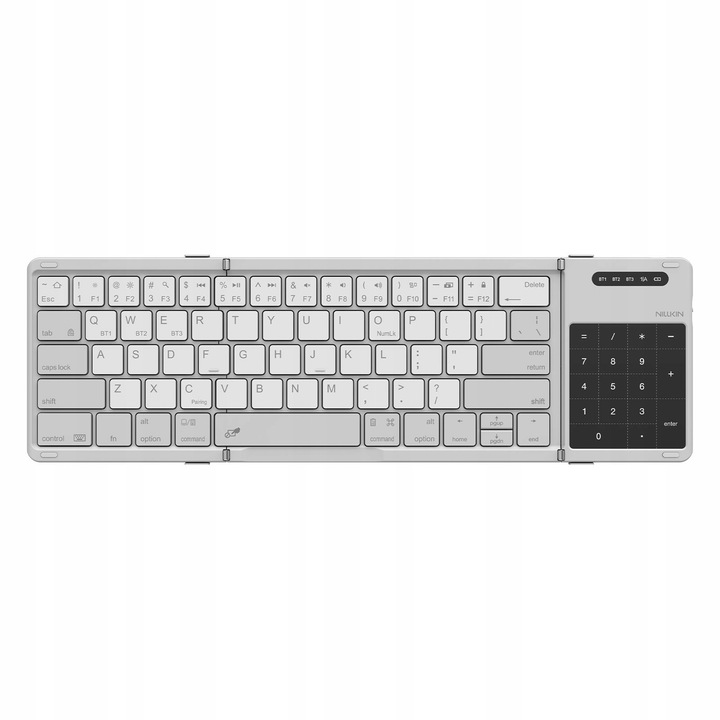 Tastatura pliabila Bluetooth Nillkin Cube Pocket, design compact, touchpad integrat, 342x108x9,5mm, 238g