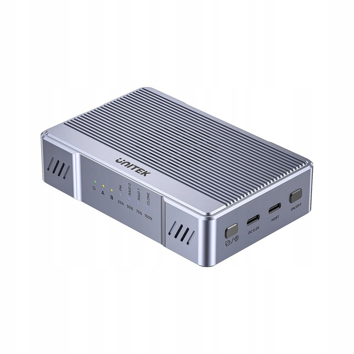 Carcasa RAID 2xM.2 NVMe/SATA 20Gbps cu clonare offline, UNITEK