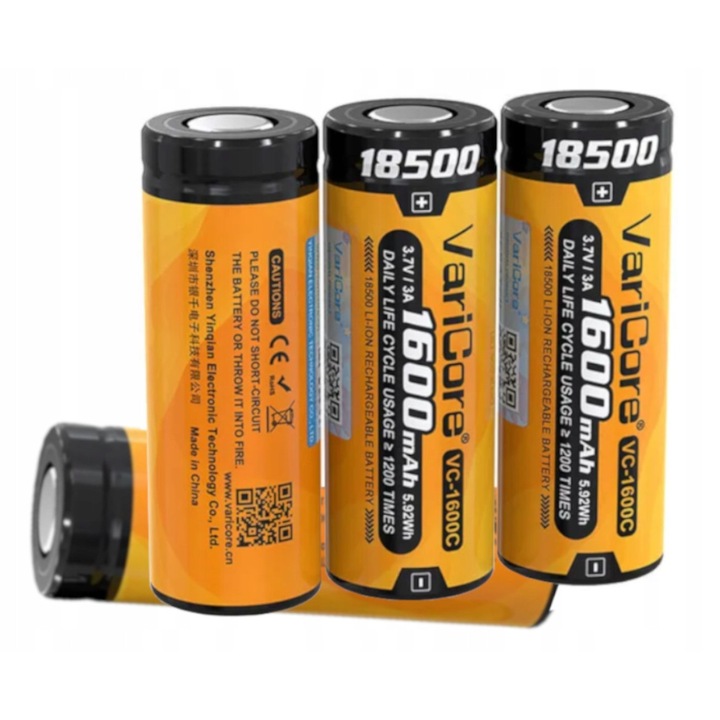 VariCore VC-1600C Li-ion 3.7V 1600mAh akkumulátor szett, 4 db