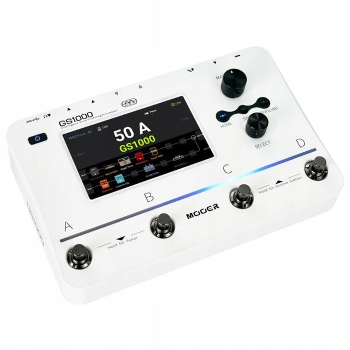 Mooer GS1000 effekt processzor, 5" érintőképernyő, MNRS 2.0 technológia, 240x160,5x62mm