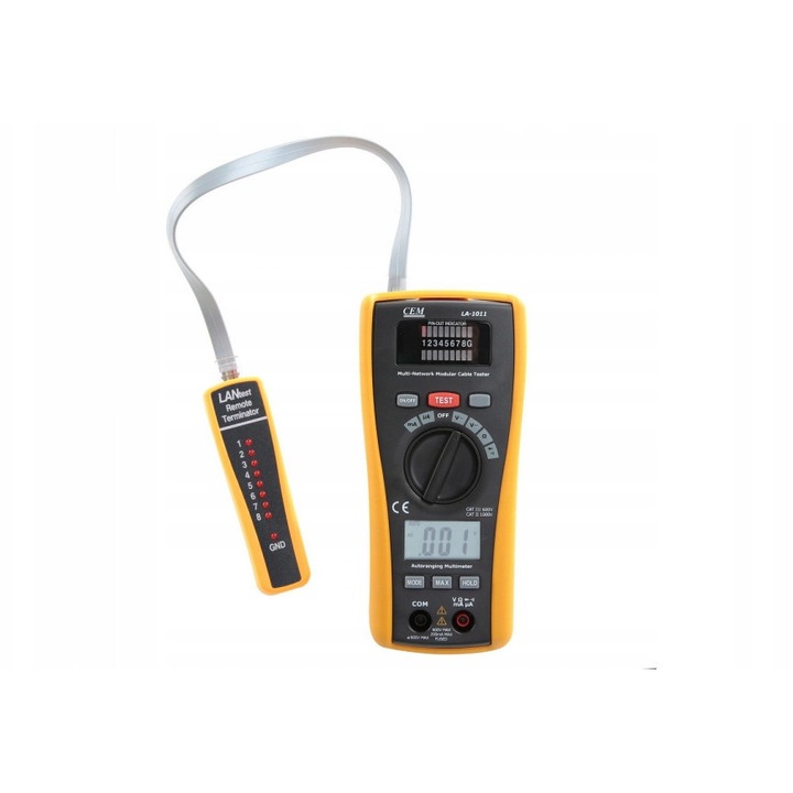 Miernik multimetr CEM LA-1011, tester LAN, 162x74.5x44mm, 308g