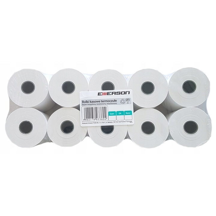 Rolki termice, 28mm x 20m, set 10 buc, alb