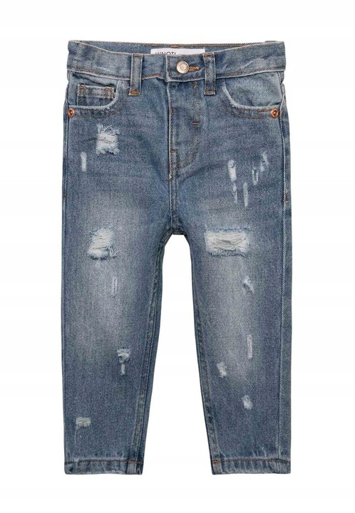 Pantaloni copii Minoti, blugi MOM, Albastru