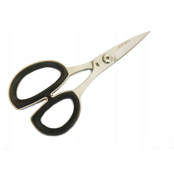 Foarfece Premax 18 cm, cu maner ergonomic, microzabkate, inox, pentru profesionisti