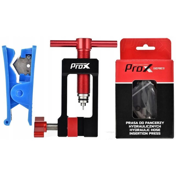 Prasa pentru conducte hidraulice ProX, cu taietor, neagra, 38x75x88mm