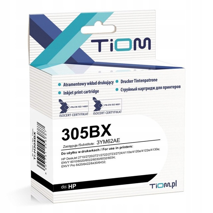 Tiom 305BX nyomtatópatron, 420 oldal, fekete