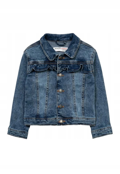 Geaca copii, Minoti, jeans, albastra, pentru fete