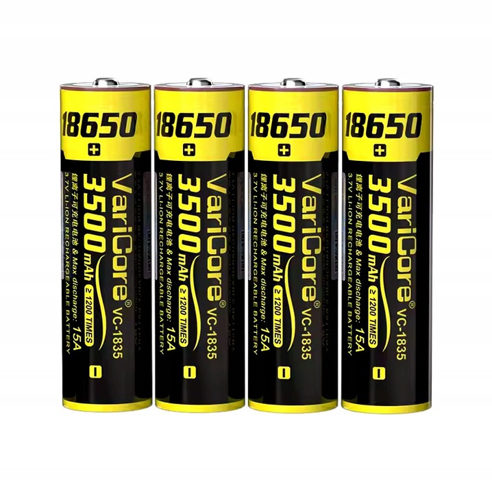 VariCore VC-1835 Plus 18650 Li-ion 3.7V 3500mAh akkumulátor szett (4 db)