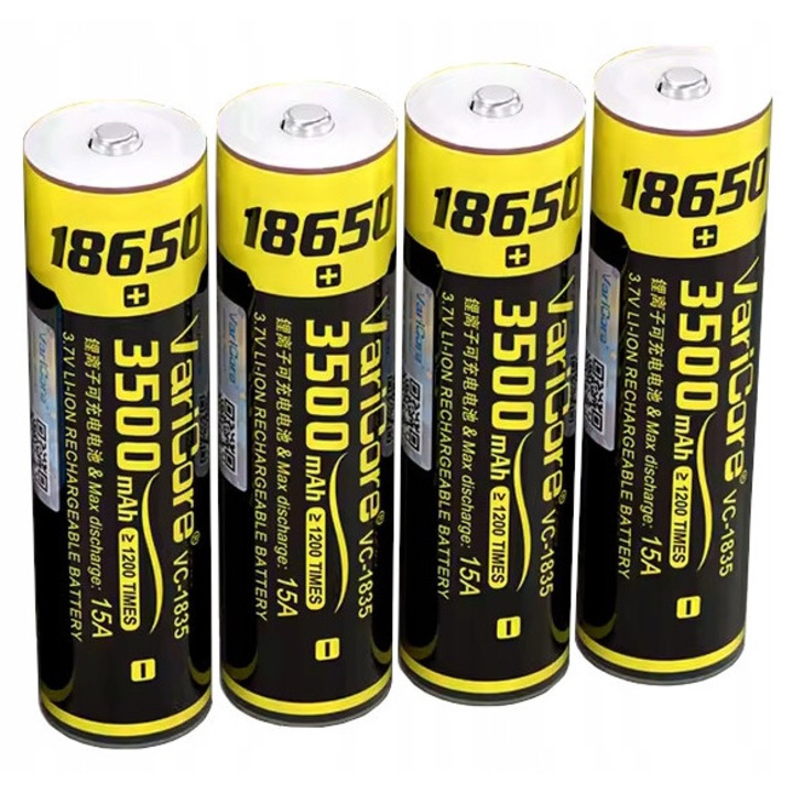 VariCore VC-1835 Li-ion 3.7V 3500mAh akkumulátor szett, 4 db