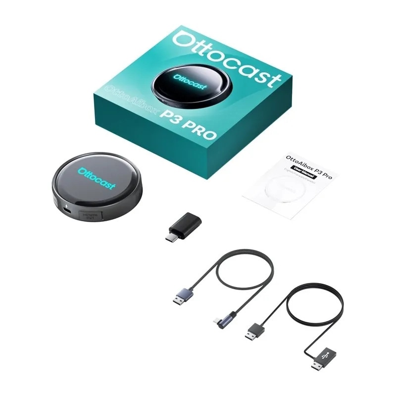 Безжичен адаптер Ottocast OTTOAIBOX P3 Pro за Android - eMAG.bg