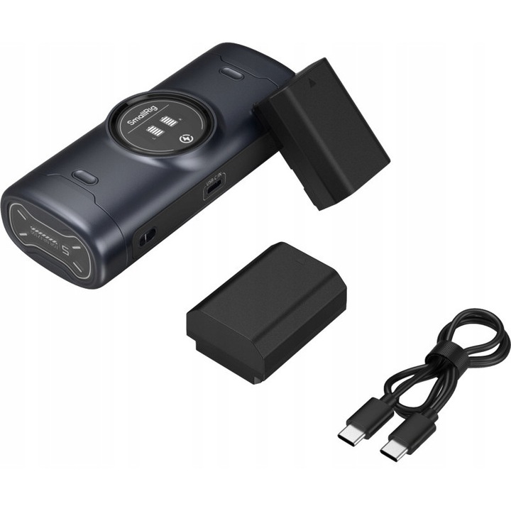 Комплект преносимо зарядно устройство SmallRig 5696 с 2 батерии NP-FZ100, USB-C, компактно