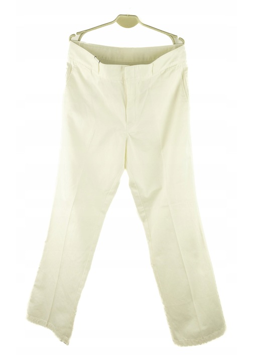 Pantaloni dama, Lacoste, eleganti, alb, 42 EU