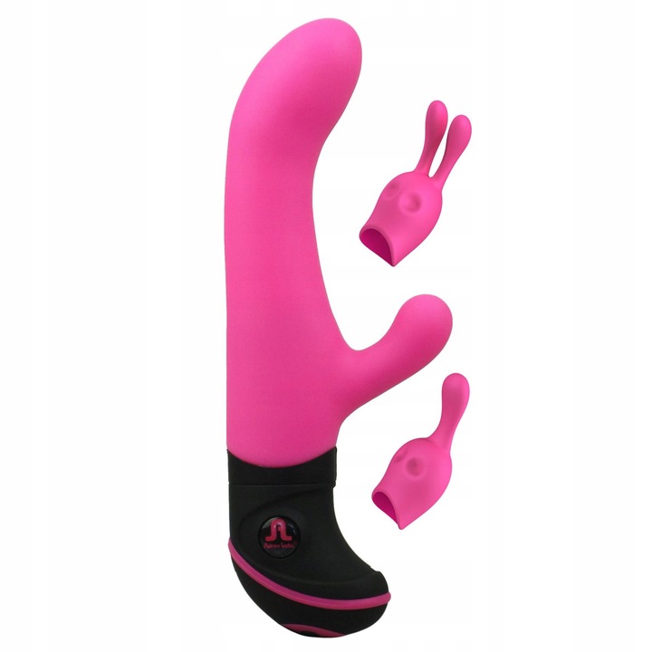 Vibrator, Adrien Lastic, 10 functii de vibratie, 2 motoare, roz, 21cm