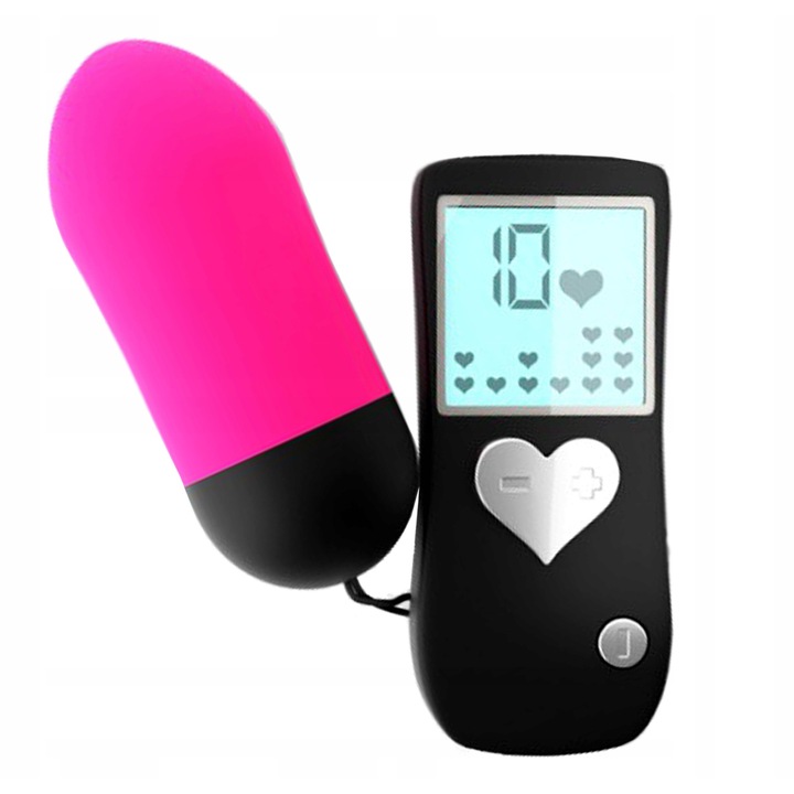 Vibrator, Love to Love Cry Baby, 10 moduri, roz-negru, 8x3cm, set cu telecomanda