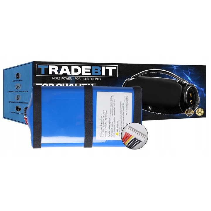 Akkumulátor JBL BOOMBOX 2-höz, SUN-INTE-213, 10000mAh, 7.4V, lítium-polimer, készlet