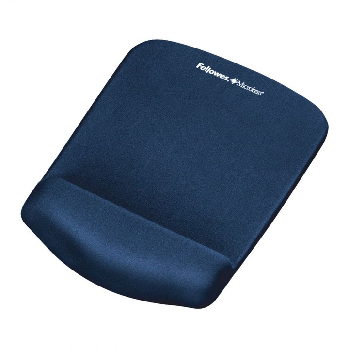 Mousepad ergonomic Fellowes PlushTouch, negru, 200x245x20mm, suport pentru incheietura mainii