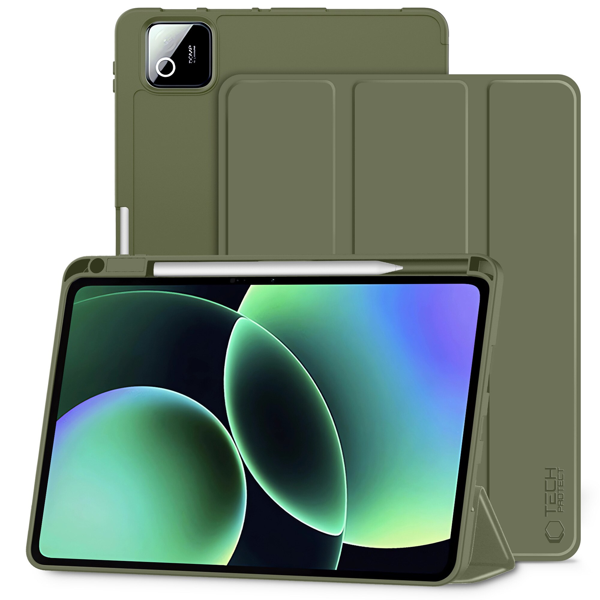 Husa tableta Tech-Protect pentru Xiaomi Pad 8/8 Pro/7/7 Pro, deschidere tip clapeta, neagra