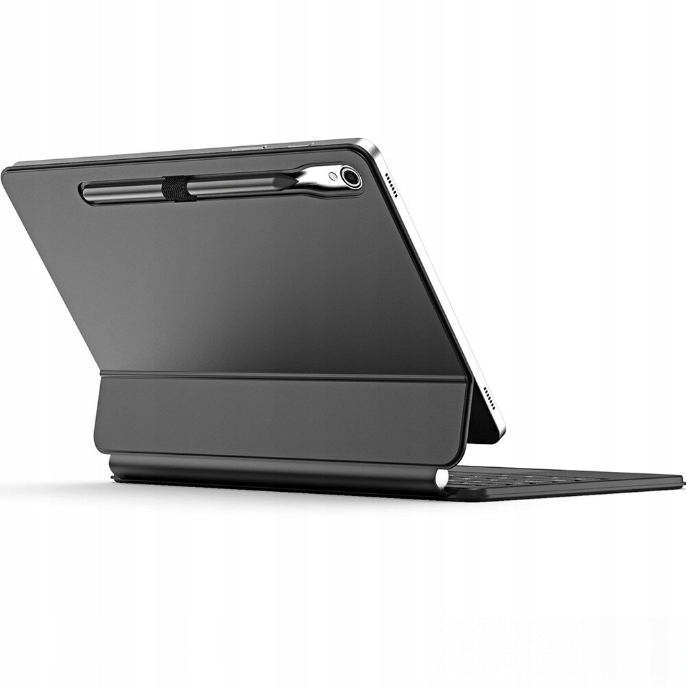 Set etui cu tastatura Dux Ducis Bluetooth 5.2 pentru Samsung Galaxy Tab S9/S8/S7, negru, poliuretan, USB-C