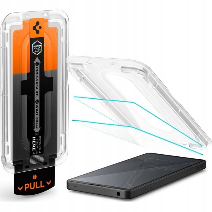 Sticla protectie Spigen Xperia 10 VII, 9H, 2 buc, transparenta, 14,89x6,74cm