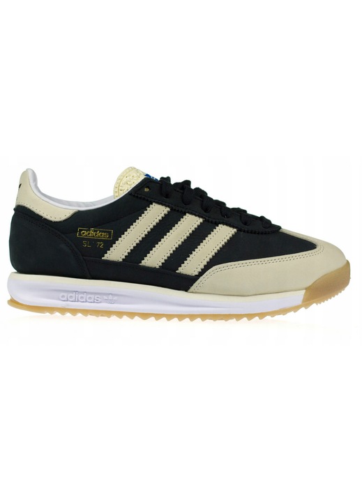 barbati Adidas SL 72 RS, piele naturala, negru, talpa groasa, Negru