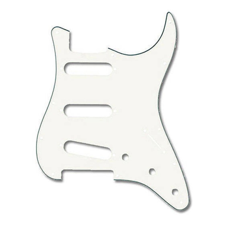 Пикгард Stratocaster Fender SSS 11 дупки, цвят пергамент, 3 слоя