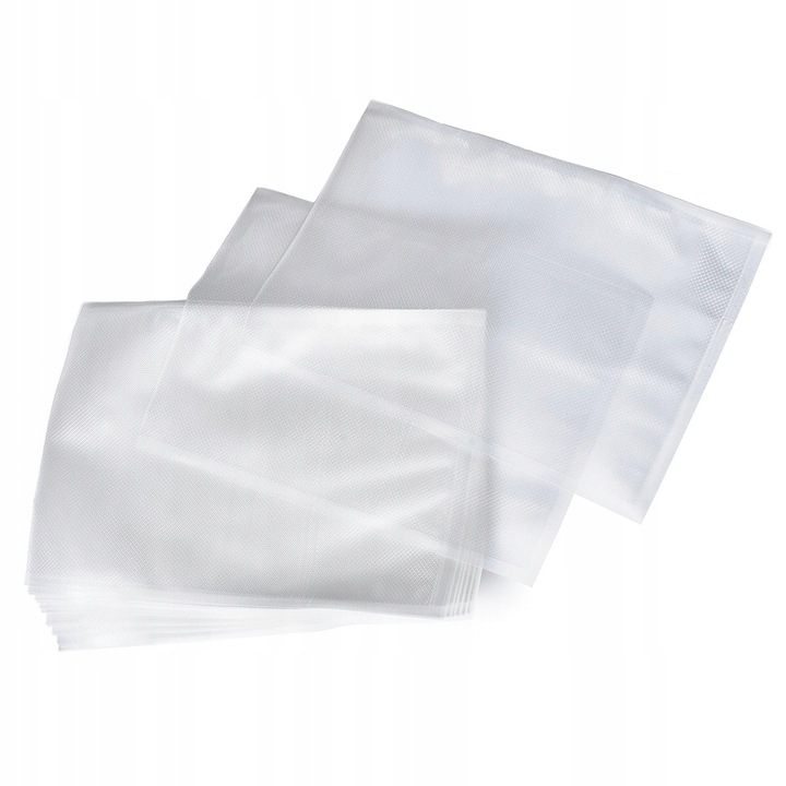 Pungi proaspete pentru ambalare vidata, PolskieVacki, 25x35cm, set 50 bucati, moletate, fara BPA