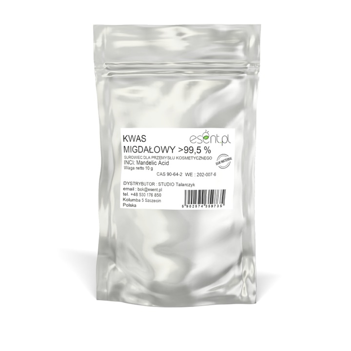 Acid mandelic 10 g, Esent, 99,5% concentratie, pentru exfoliere, imbunatateste textura pielii