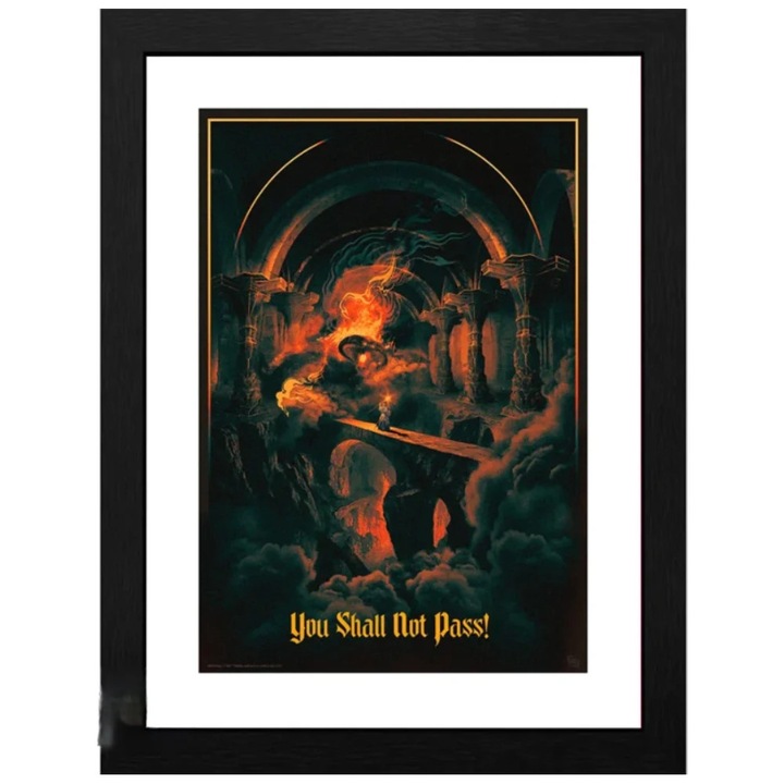 Poster cu Rama Lord of The Rings - You shall not pass (30x40)