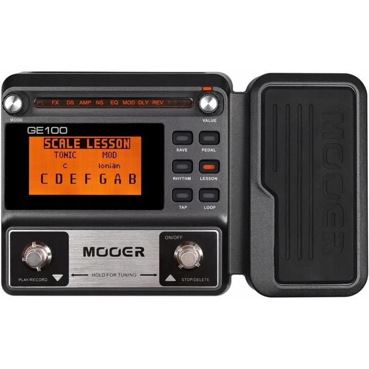 Mooer GE100 többfunkciós gitár effektpedál, 80 hangszín, 66 effekt
