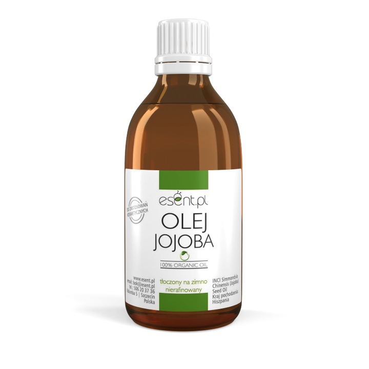 Esent kozmetikai olaj, Jojoba, organikus, 250 ml, arany