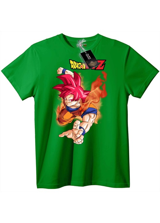 Dragon Ball Z Goku póló, zöld, 5XL