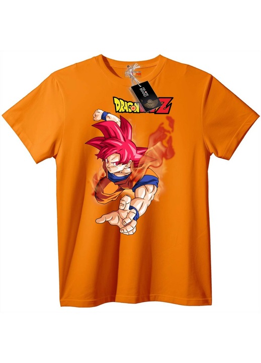 Dragon Ball Z Goku póló, narancssárga, 3XL