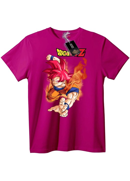 Dragon Ball Z Goku póló, lila, 7XL