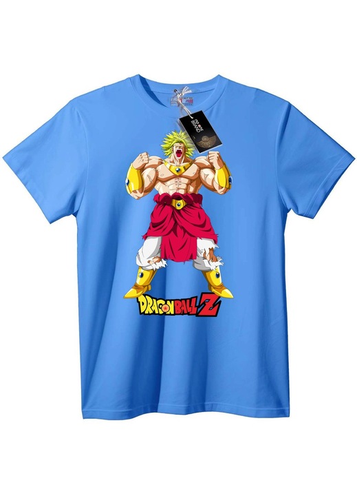 Dragon Ball Z Goku póló, világoskék, 5XL