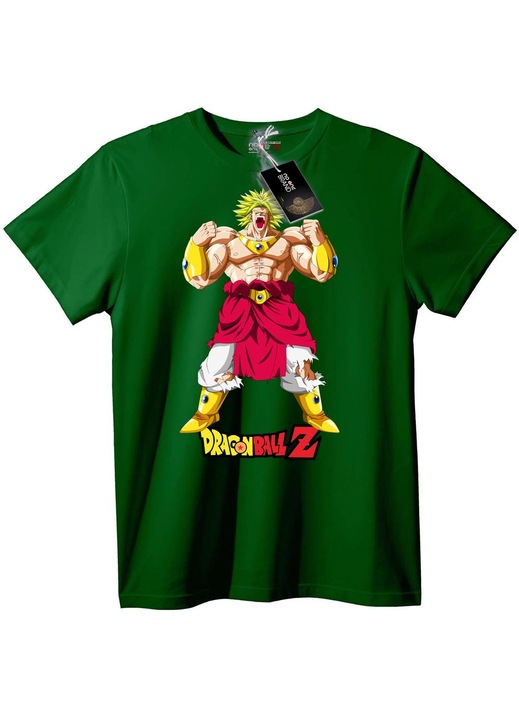 Dragon Ball Z Goku póló, Sötétzöld, 7XL