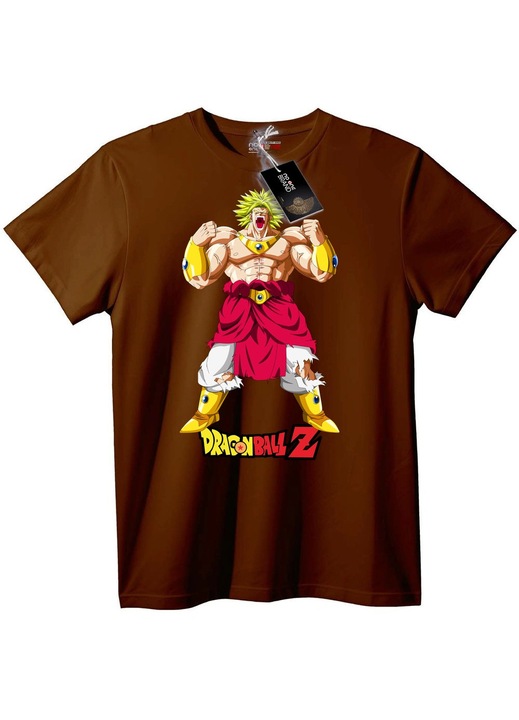 Dragon Ball Z Goku póló, barna, 4XL