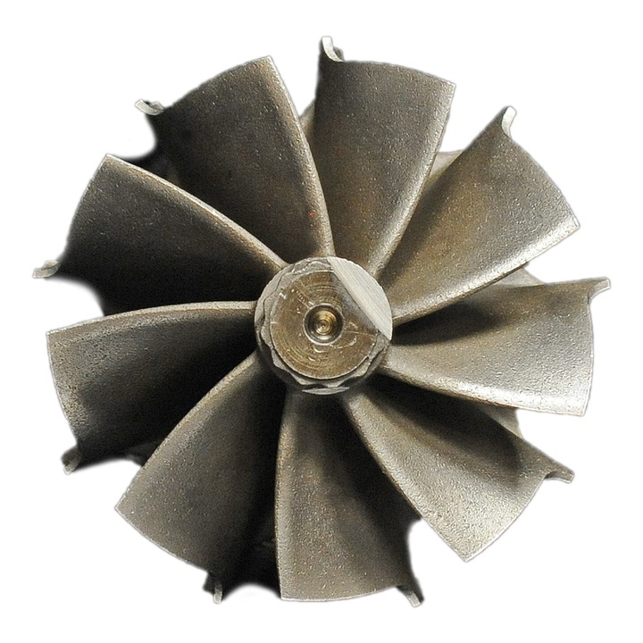 Turbina TTS, magas áramlású rotor 9 lapáttal, 48x53mm