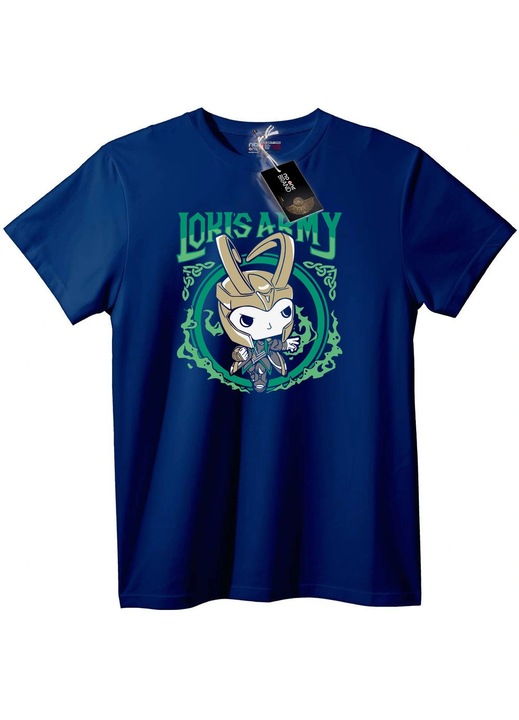 Tricou Loki Chibi Army, Bleumarin