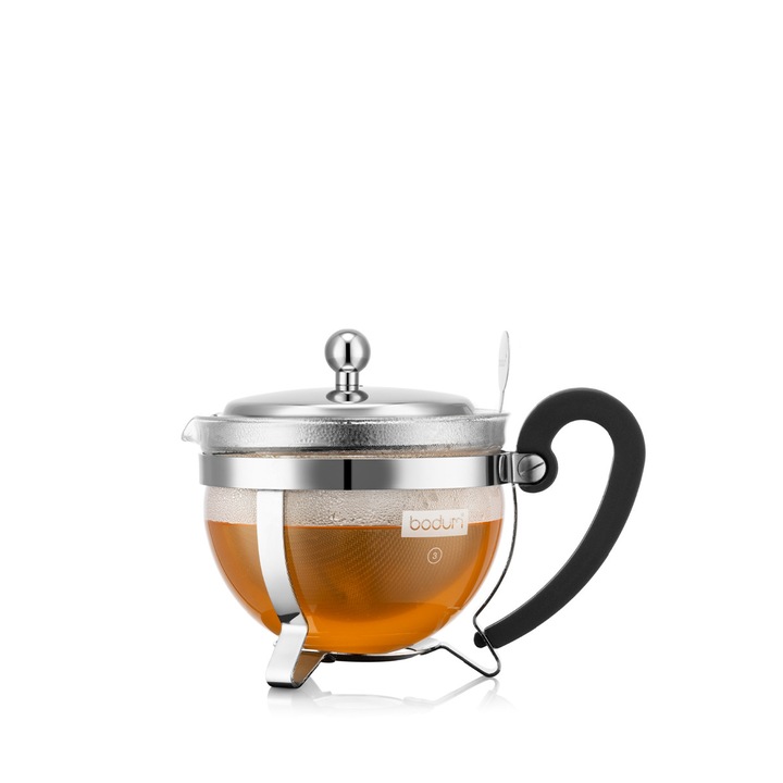 Bodum Chambord teáskanna, 0,5L, boroszilikát üveg, inox
