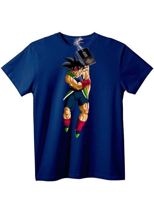 Tricou Goku Super Saiyan, Albastru închis, 4XL