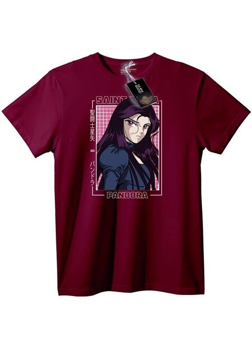 Pandora póló a Saint Seiya-ból, Bordó