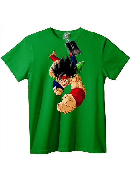 Goku Anime póló, zöld, 5XL