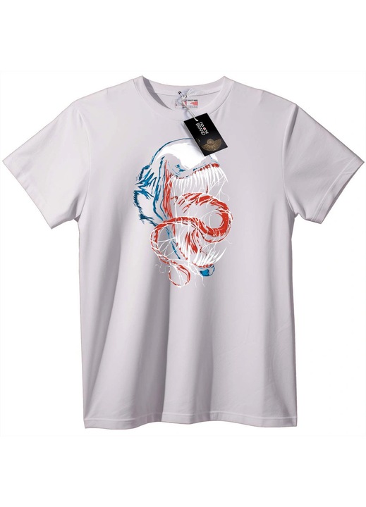 Tricou Venom - Marvel Simbiot, Alb
