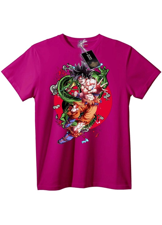 Goku és Shenron Anime póló, Lila, 6XL