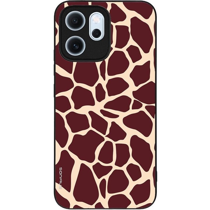 Husa telefon Sonique Animal Print Series, design animal print, silicon, pentru Oppo Reno14 F 5G