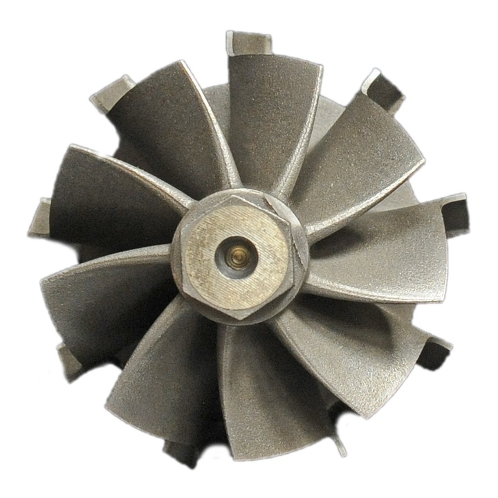 Turbina TTS, magas áramlású rotor 9 lapáttal, 37.3x43cm, TF035 turbófeltöltőkhöz