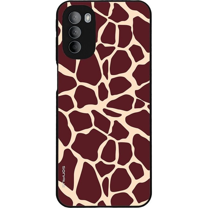 Husa telefon Sonique Animal Print Series, Giraffe 03, silicon, protectie antisoc, pentru Motorola Moto G31 4G / Moto G41 4G