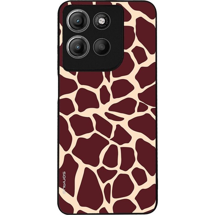Husa telefon Sonique Animal Print Series, design animal print, silicon, 4G, pentru Motorola Moto G15 / Moto G15 Power